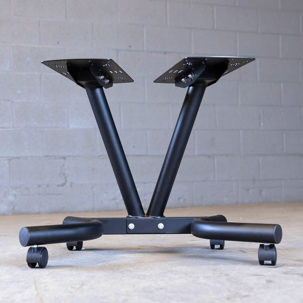 Body-Solid Adjustable 66 lbs. Dumbbells with Stand – SDBX132 Set + ADST Stand
