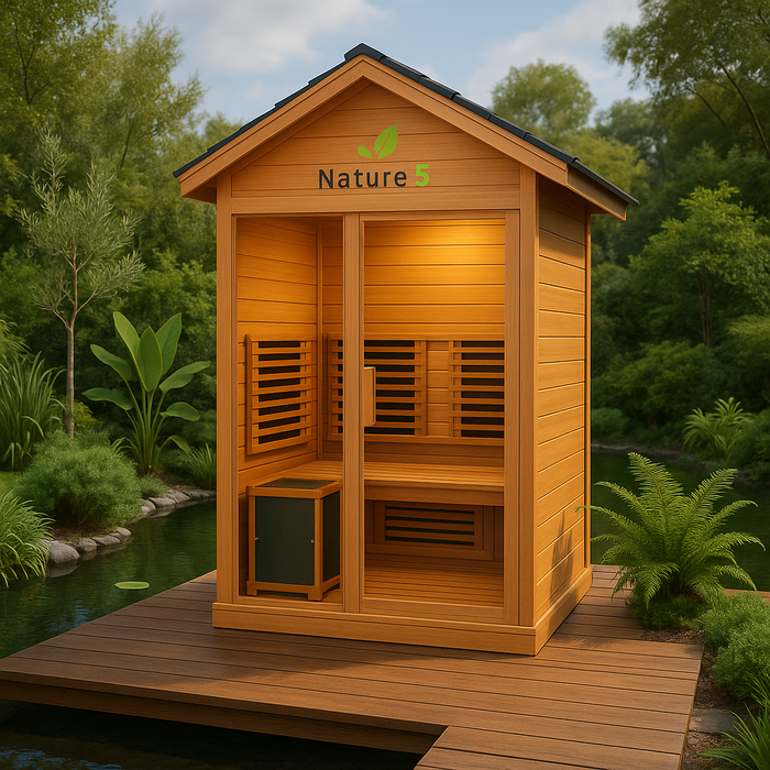 Medical Sauna Nature 5 v2 | Full-Spectrum Infrared Tech- 1 Person