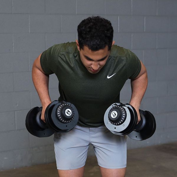 Body-Solid Adjustable 66 lbs. Dumbbells with Stand – SDBX132 Set + ADST Stand