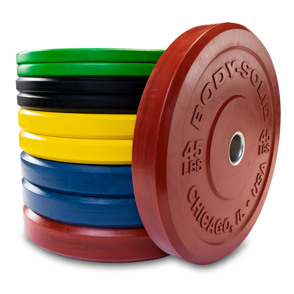 Body-Solid Chicago Extreme Colored Bumper Plates OBPXC