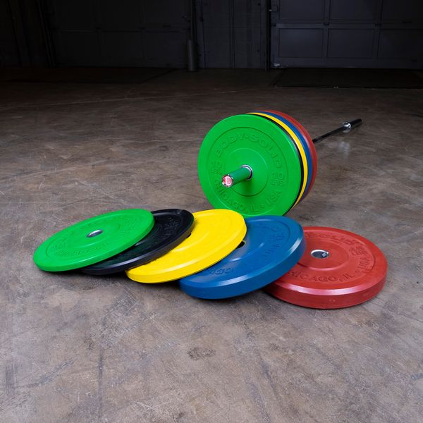 Body-Solid Chicago Extreme Colored Bumper Plates OBPXC