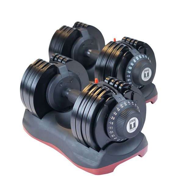 Body-Solid Adjustable 66 lbs. Dumbbells with Stand – SDBX132 Set + ADST Stand