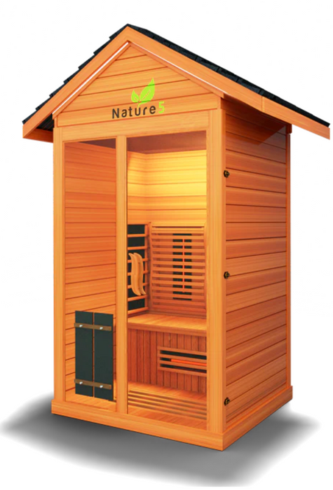 Medical Sauna Nature 5 v2 | Full-Spectrum Infrared Tech- 1 Person
