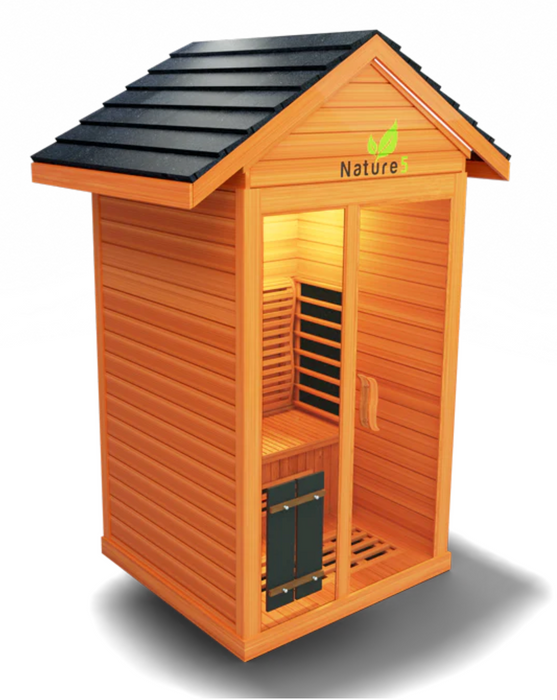 Medical Sauna Nature 5 v2 | Full-Spectrum Infrared Tech- 1 Person