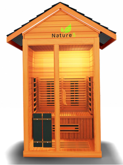 Medical Sauna Nature 5 v2 | Full-Spectrum Infrared Tech- 1 Person