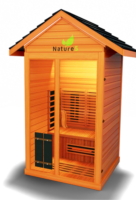 Medical Sauna Nature 5 v2 | Full-Spectrum Infrared Tech- 1 Person