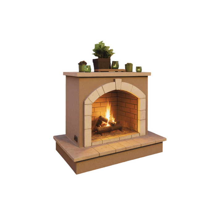 Cal Flame- 6 Foot Outdoor Fireplace FRP906-3