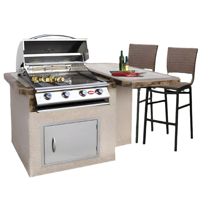 Cal Flame Patio Series Kauai Q BBQ Island BBK-402