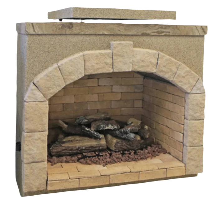 Cal Flame- 4 Foot Outdoor Fireplace FRP-906-1